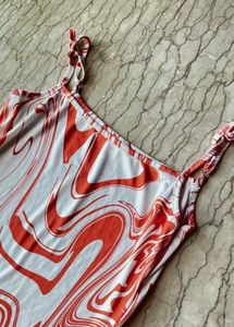 Abstract Print Mini Dress
