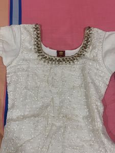 Chickankari Kurta With Silk Dupatta 📌sale