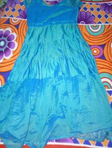 Aqua Tiered Maxi Dress