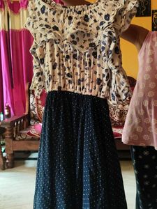 Floral & Polka Dot Dress