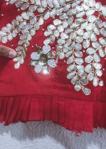 Gotta And Pearl  Hand Work  Blouse