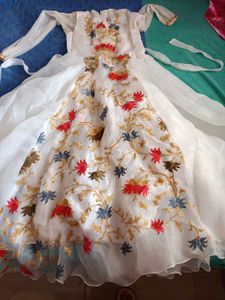 Elegant Embroidered Ethnic Gown