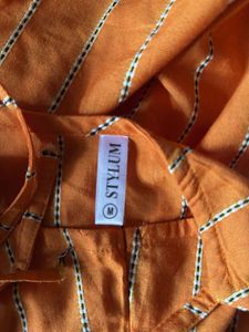 Orange 🍊 Kurthi Set
