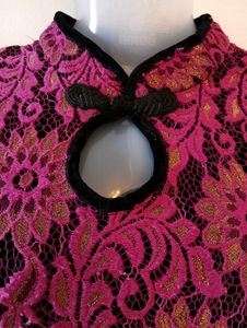 Mandarin Collar Lace Dress From Malaysia