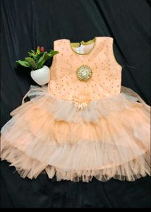 Frock Peach Colour
