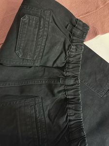 Pink Top &amp; Black Cargo Pants