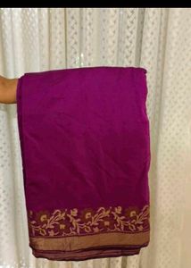 Purple Floral Saree