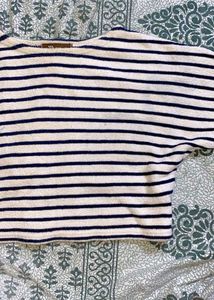 Striped Cropped Top
