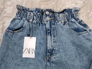 Baggy Acid Wash High Waisted Jeans