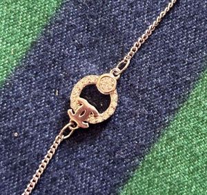 925 Hallmarked CHANEL Logo Bracelet