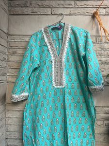Libas Motifs Printed Sea Green Kurta Set