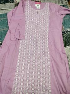 Pure Cotton Embroidered Kurta