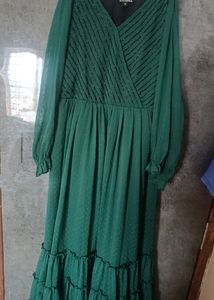 Dobby Weave Maxi Dress
