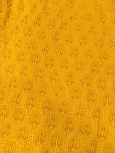 Yellow Chikankari Kurti