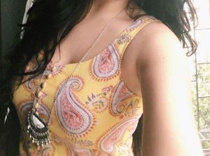 Yellow Paisley Print Pure Cotton Kurta Set