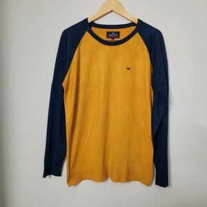 RED TAPE Round Neck Pullover withRibbed Hems