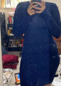 Sparkly Blue Bodycon Dress