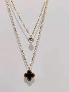 Clover Charm Layered Necklace