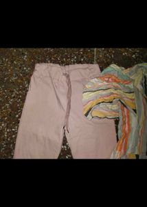 Women Designer Top + Pants Cord Set