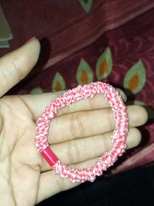 White Satin Scrunchie