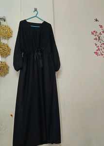 Burkha With Ballon Sleeves Adjustable