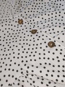 Polka Dot Peplum Top