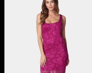Sexy Padded Satin Lace Dress