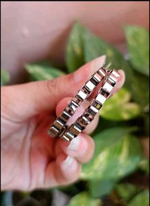 Gold Oxidised Jhumkas &amp; Silver Hoop Earrings Combo