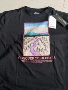 Black Graphic Print T-Shirt