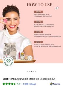 makeup kit by just herbs  this is special the ki