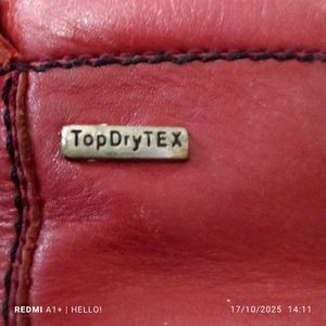 branded 100% Geniune leather Red Ankle Boots