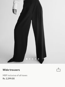 Black Wide Leg Trousers