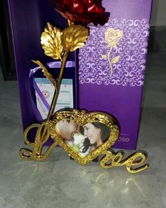 Artificial Love Frame Rose With Stand