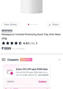 Skin1004 Poremizing Quick Clay Stick Mask