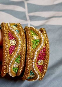 Sparkling Multi colour Bangles