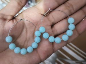 Combo Of 10 Different Colour Acrylic Beads Hoops.