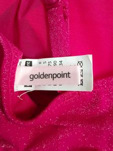 (1100)Pink Sparkle Cami Crop Top