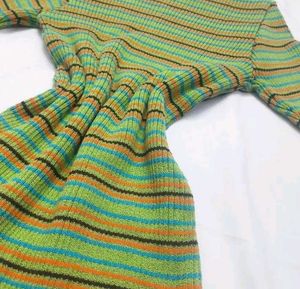 Striped Turtleneck Top (Sami Winter)