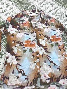 Floral Print Button-Down Shirt