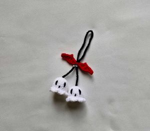 Crochet Ghost bag Charm