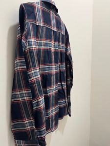 Big size Printed Check shirt