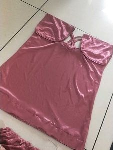 Satin Silk Nighty Suit