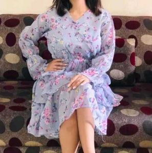 Floral Print Tiered Dress