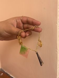 4 Charms Resin Bracelet