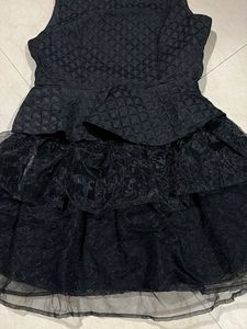 Black Tiered Party Dress