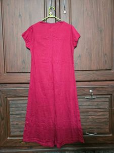 Red Casual Dress ...maxi homewear