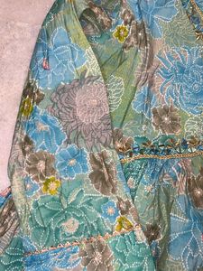Torquoise Color A Line Kurti With Pant