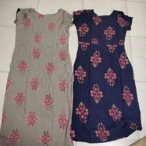 5 Piece Combo Floral Print Kurti Set