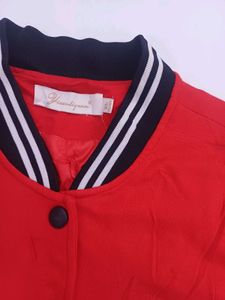 Red Varsity Style Jacket