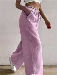 Striped Wide-Leg Baggy Pants.